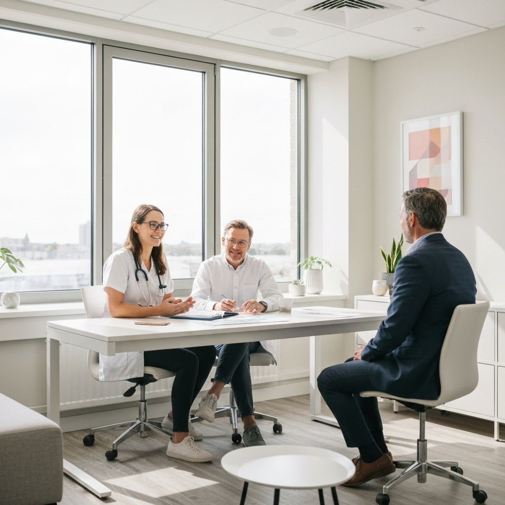 Nutritionist providing personalised consultation